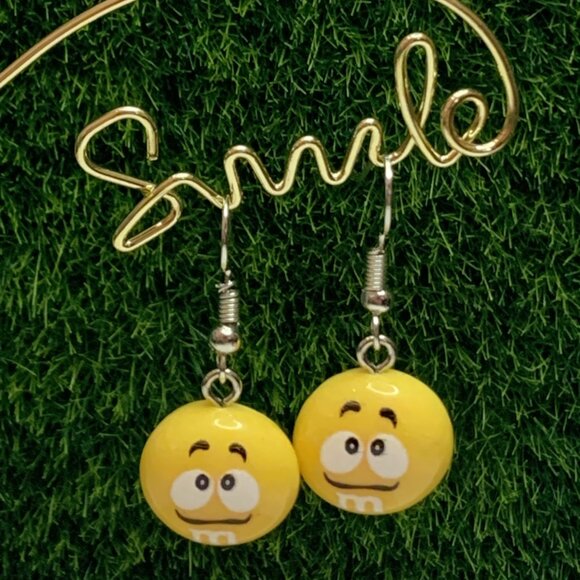 M & M Earring, Funny Food Earring, Gift Idea, Candy Earring, Silly Earring - Picture 5 of 5